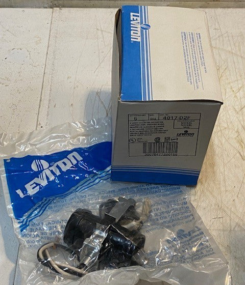 Box of 5 Leviton 4017-D2F 2-Light Cluster Lampholders Medium Base 002-4017
