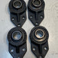 4 Qty of Peer Flange Bracket FB205 Insert Bearing UC205-16 | 25mm Bore (4 Qty)