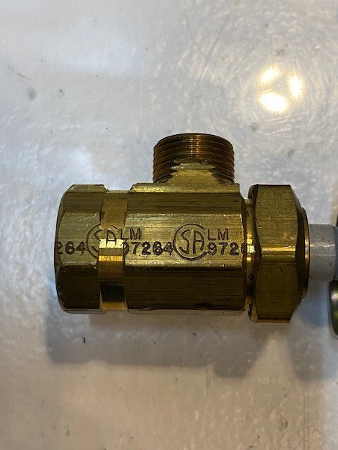 4 Quantity of Fluidyne Ansonia A200DO 3/8" Angle Dual Outlet Valves (4 Quantity)