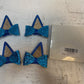 15 Boxes of BSRESIN 4 Pcs Glitter Blue Dog Ear Hair Clips (60 Pcs Total)