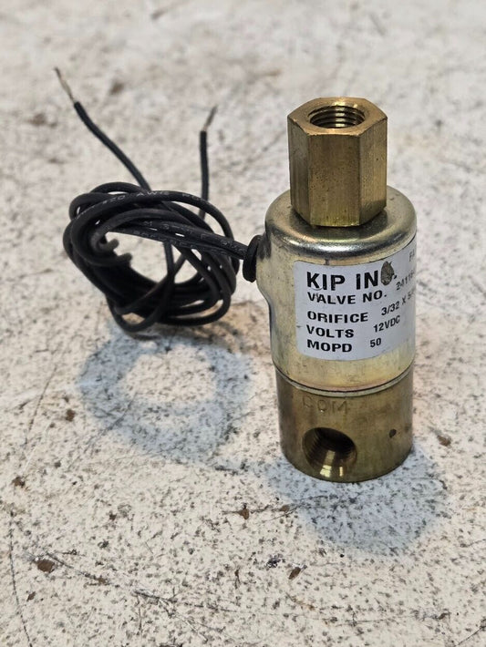 Kip Inc Solenoid Valve 241164 | Orifice 3/32x5/64 | 12VDC | MOPD 50 | 7 Watts