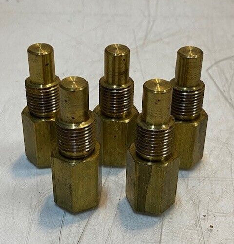 5 Qty of Thermowell Air Compressor Brass Pilot Valves 2-1/8" L 19mm OD (5 Qty)