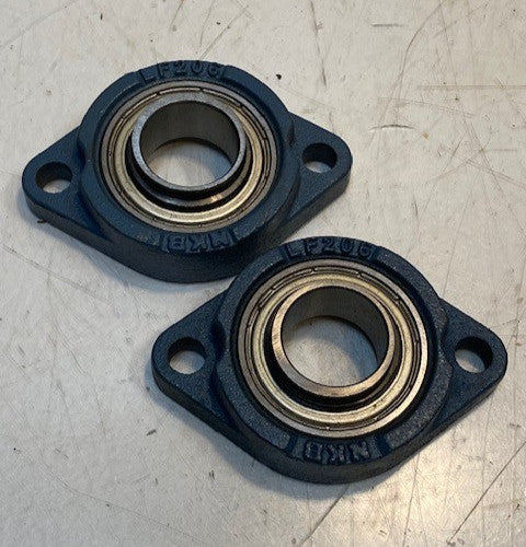 2 Quantity of NKB 2-Bolt Flange Bearings LF206 SB206-20 31mm Bore (2 Qty)
