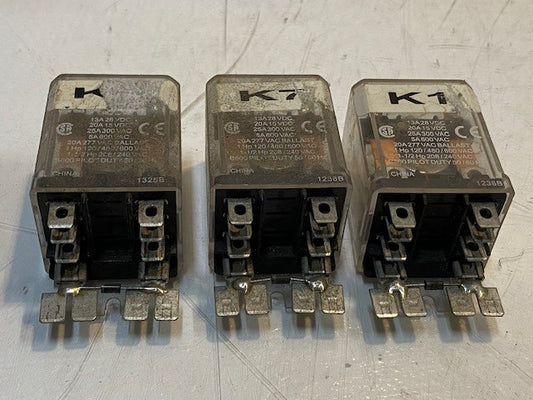 3 Qty of Magnecraft 389CX-179 Power Relays w/ 4 Addl. Prongs 24VDC (3 Qty)