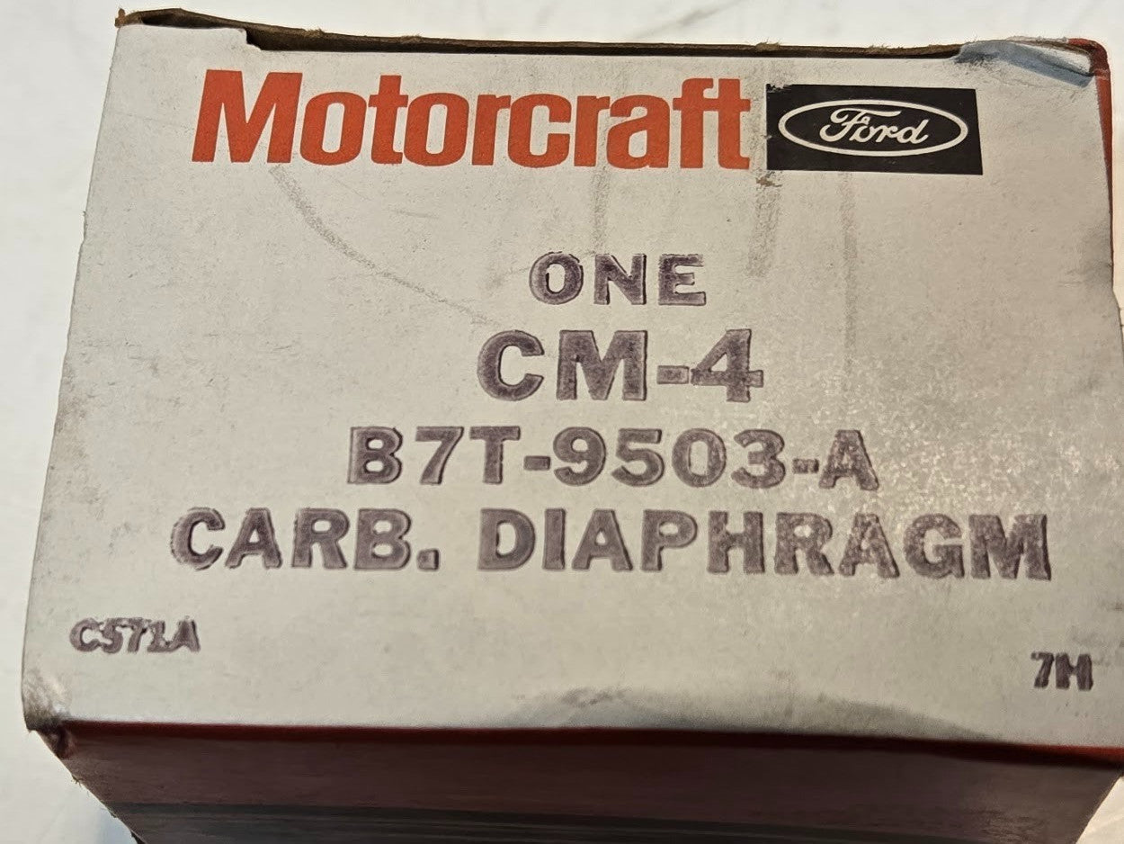 4 Quantity of Ford Motorcraft Carburetor Diaphragms B7t-9503-A | C571A (4 Qty)