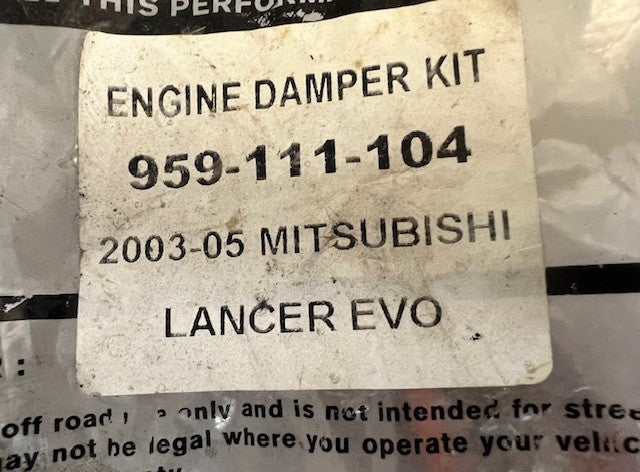 Weapon-R Engine Damper Kit 959-111-104 For 2003-2005 Mitsubishi Lancer Evo
