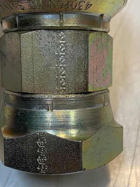 Hydraulic Hose Crimp Fitting 43020U | 12 | 620 | 4BR | 39mm Thread 60mm OD