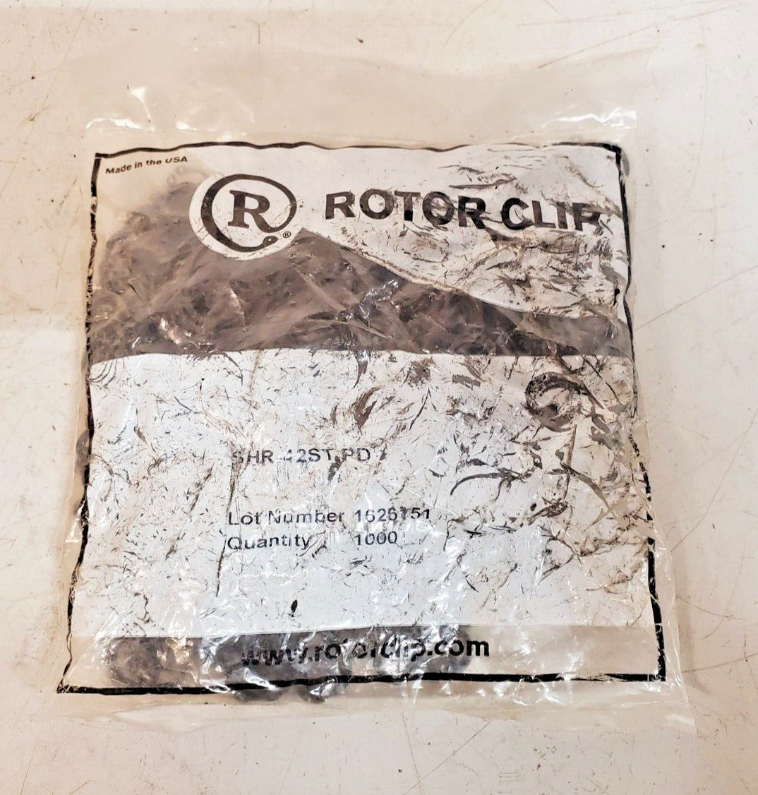 1000 Qty. of Rotor Clip External SHR Retaining Rings SHR-42STPD (1000 Qty)