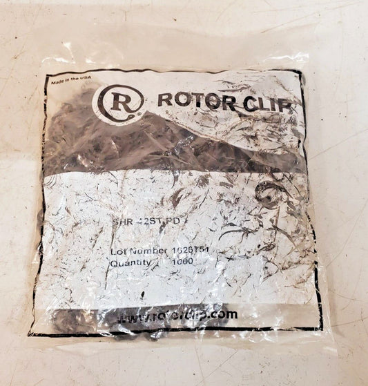 1000 Qty. of Rotor Clip External SHR Retaining Rings SHR-42STPD (1000 Qty)