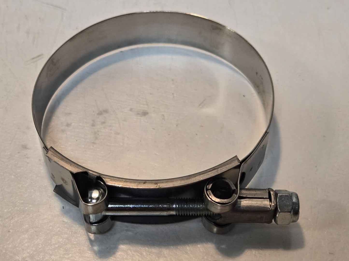 10 Quantity of Breeze T-Bolt Hose Clamps Min Diameter 3.25" SS Band (10 Qty)