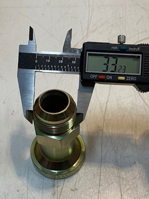 Gates Hydraulic Hose Flange Coupling Fitting 20FL4K-16MJ | 21mm ID 51mm OD