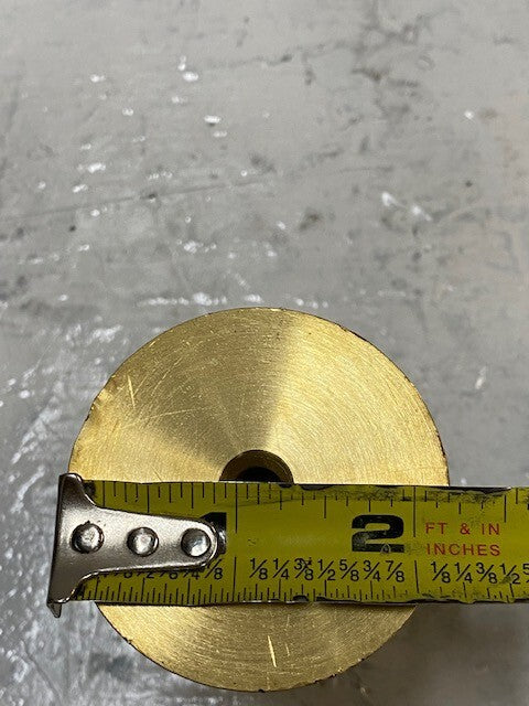 Brass Fire Hose Rack Nozzle No Thread Connection 55mm Top OD 10mm ID 49mm Bottom