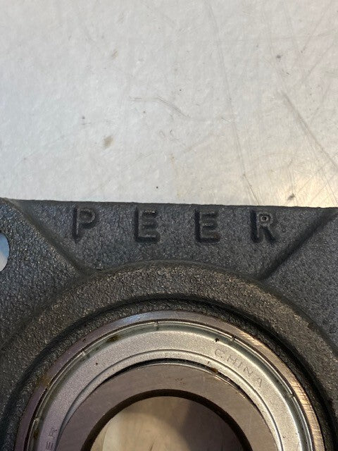 PEER 4-Bolt Flange F206 Insert Bearing FHS206-18 | 28mm Bore 4-1/4" W