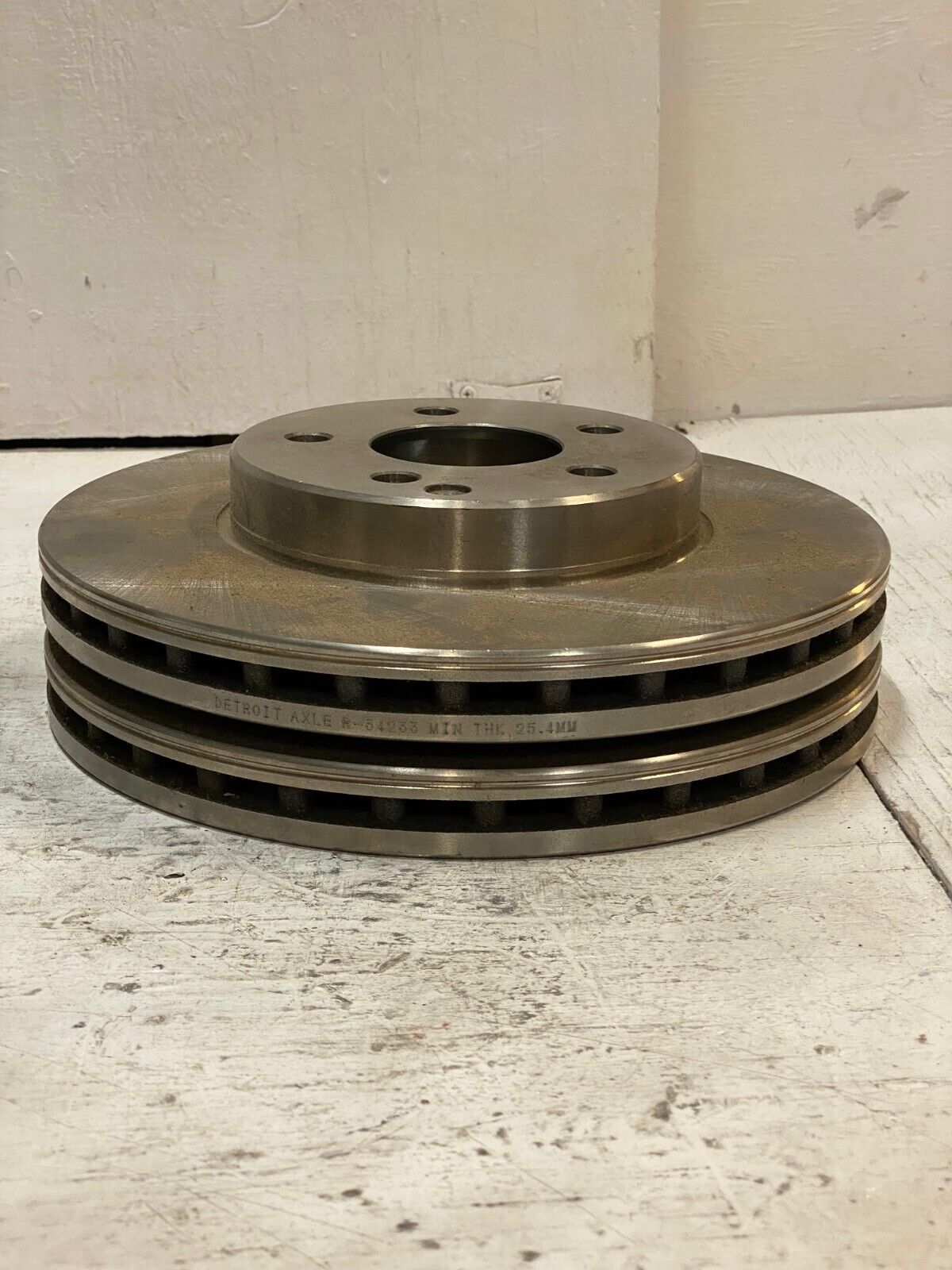 2 Detroit Axles R-34233 MIN THK 25.4MM Brake Rotors