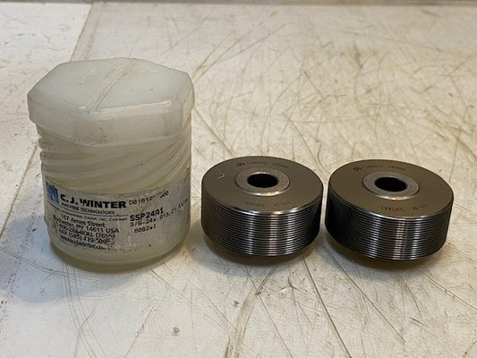 Pack of 2 C.J. WINTER SSP24A1 3/8"-24 x .813" | 0101606 Salvo Rolling Dies