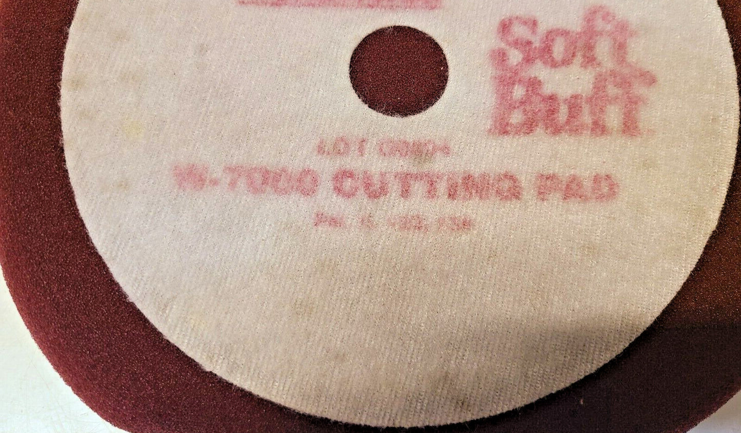 2 Qty. of Meguiar's Soft Buff 8" Red Velcro Foam Cutting Pads W-7000 (2 Qty)