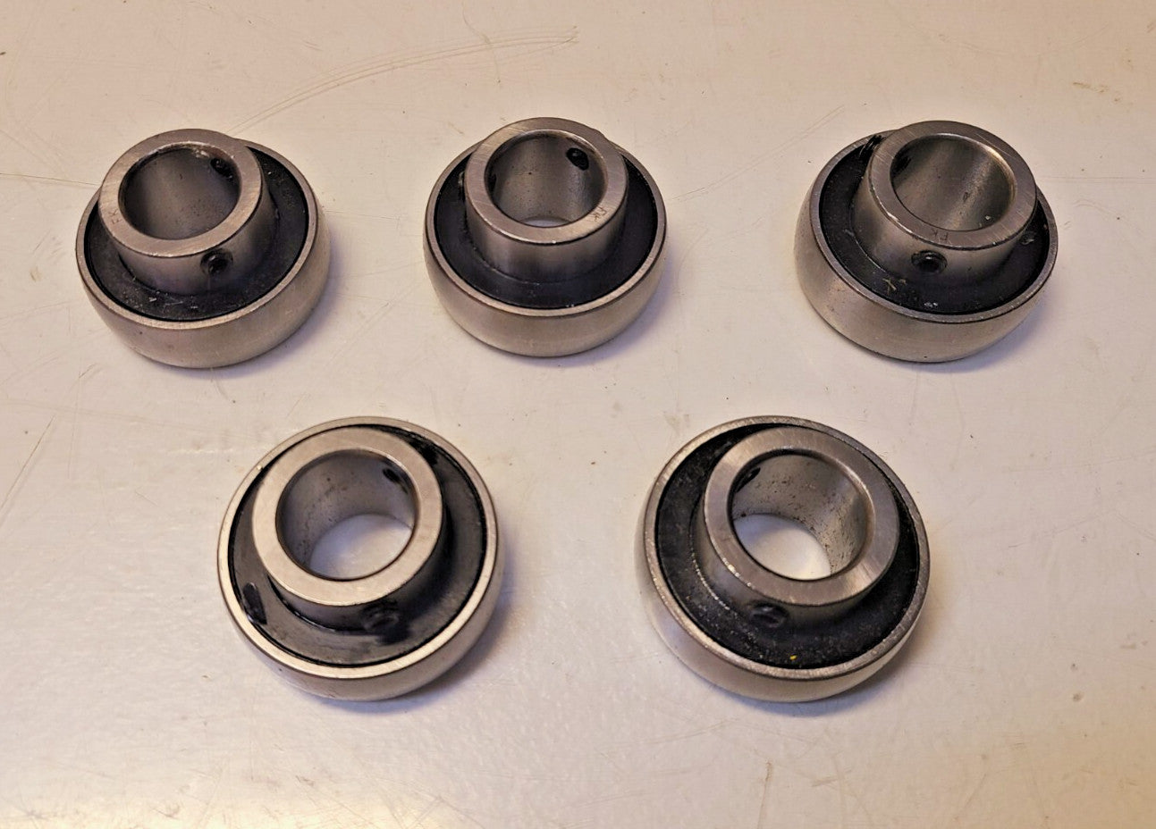 5 Quantity of FK Bore Spherical Set Screw Insert Bearings SB204 (5 Qty)