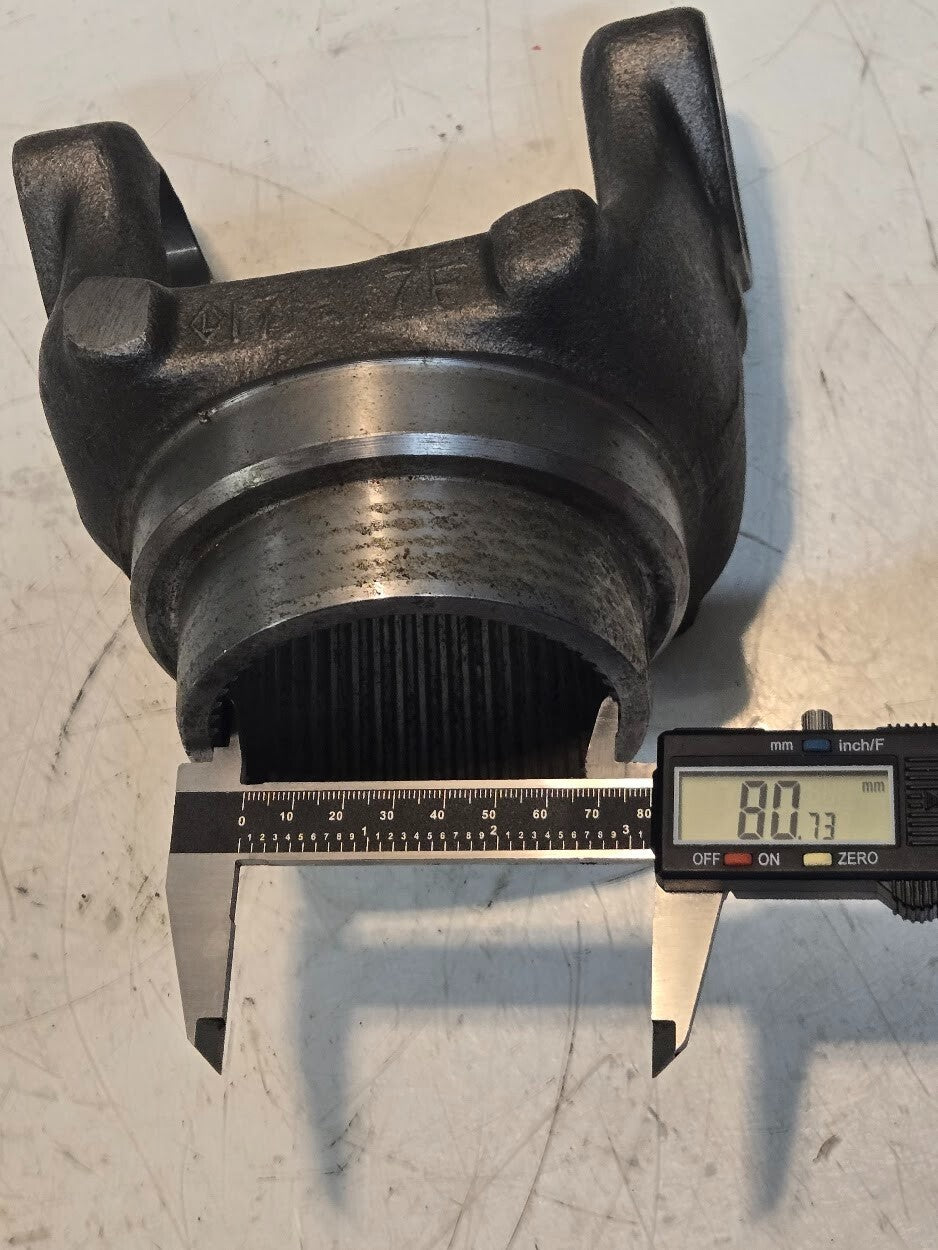 End Yoke 171-7F | 50 Spline 80.7 mm Input Bore | 49 mm Yoke Bore 6-1/8 in Width