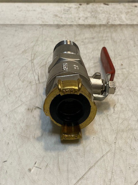 HS Univers DN25 PN30 Ball Valve w/ Brass Inlet/Outlet HS MS58