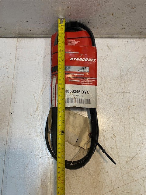 3 Quantity of Dynacraft Serpentine Multi-V Belt 4050345 DYC (3 Quantity)