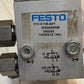 2 Qty of Festo V/O-3-1/8-ASY Stem Valve Assys w/ AL-01 Roller Levers (2 Qty)
