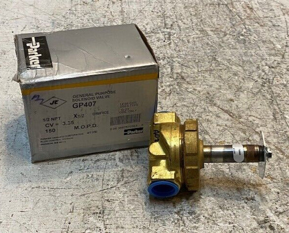 Parker Solenoid Valve GP407 | 41050 | 1/2 NPT CV = 3.35