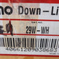 2 Quantity of Juno Down-Lites Air-Loc Ultra White Cone 29W-WH (2 Qty)