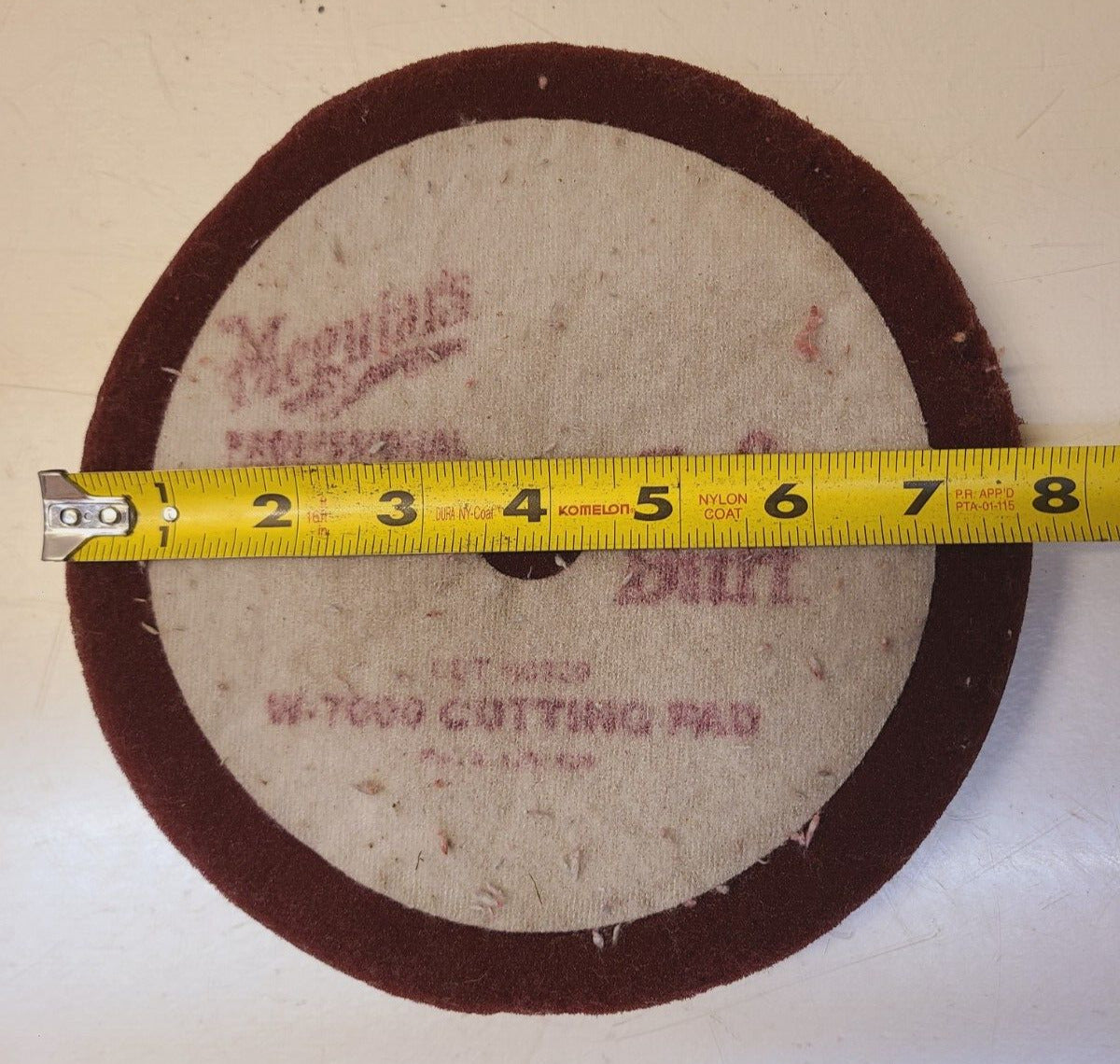 2 Qty. of Meguiar's Soft Buff 8" Red Velcro Foam Cutting Pads W-7000 (2 Qty)