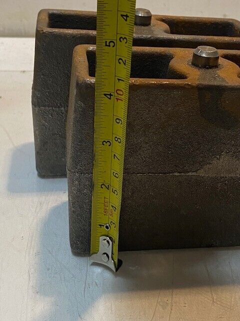 2 Quantity of Rear Overload Spring Spacers 6" W x 4-1/4" H x 2-1/4" D (2 Qty)