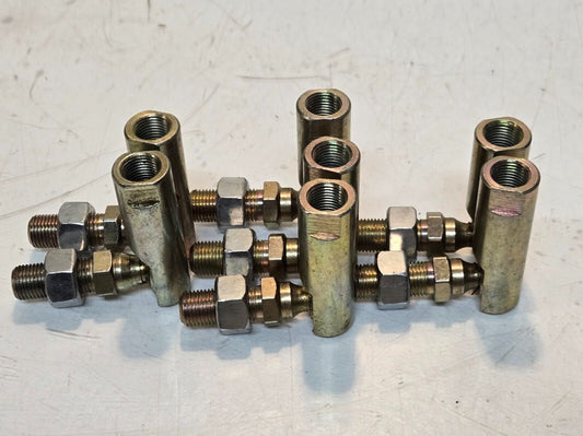 7 Quantity of 1/2"-20 Ball Joints w/ 1/2" Hex Nuts | 1" Thread Length (7 Qty)