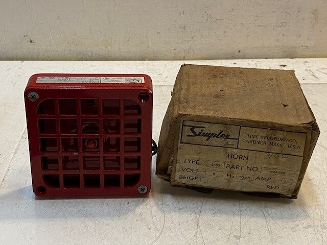 Simplex Fire Alarm 624-548 Type 4050 | 6 V | 50/60 Hz | 1.8 Amps