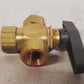2 Qty. of 1/2" Female NPT Panel Mount Diverting Brass Valves (2 Qty)