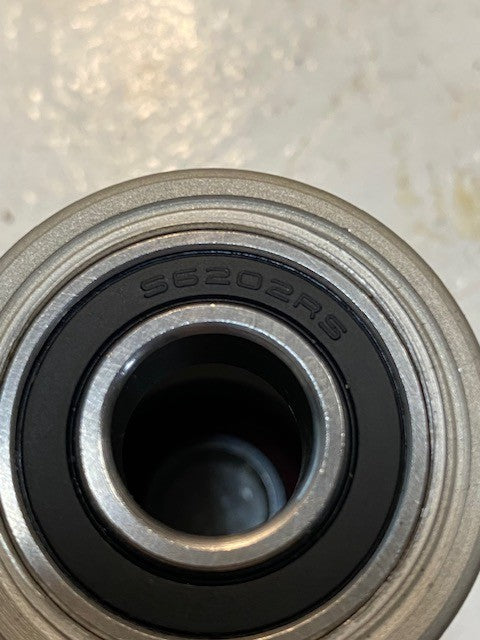 4 Quantity of Conveyor Rollers w/ Two S6202RS Bearings 3" L 47mm OD (4 Quantity)