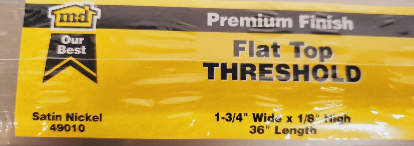 6 Qty. of M-D Building Products 36" Satin Nickel Flat Top Threshold 49010(6 Qty)