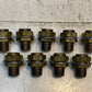 9 Qty of Brass Bulkhead Hex Fittings 1-5/8" Long 21mm Thread 32mm Hex (9 Qty)