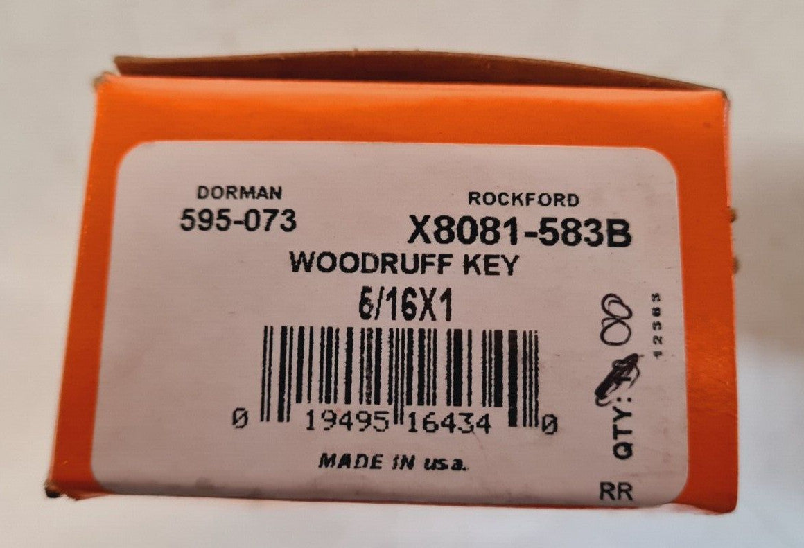 8 Quantity of Dorman Woodruff Keys 595-073 | ROCKFORD X8081-583B (8 Qty)
