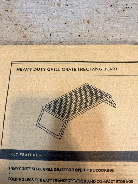 Barebones Living Heavy Duty Grill Grate Rectangular Cast Iron CKW-476