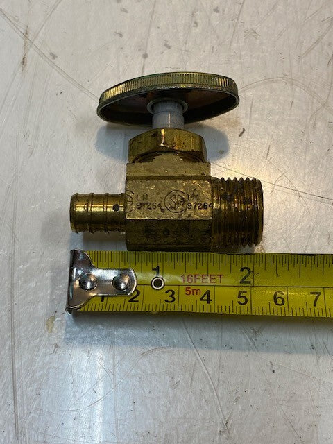 13 Qty of SA LM 97264 Stop Valves 2-1/8" Long 12mm Thread 21mm Thread (13 Qty)