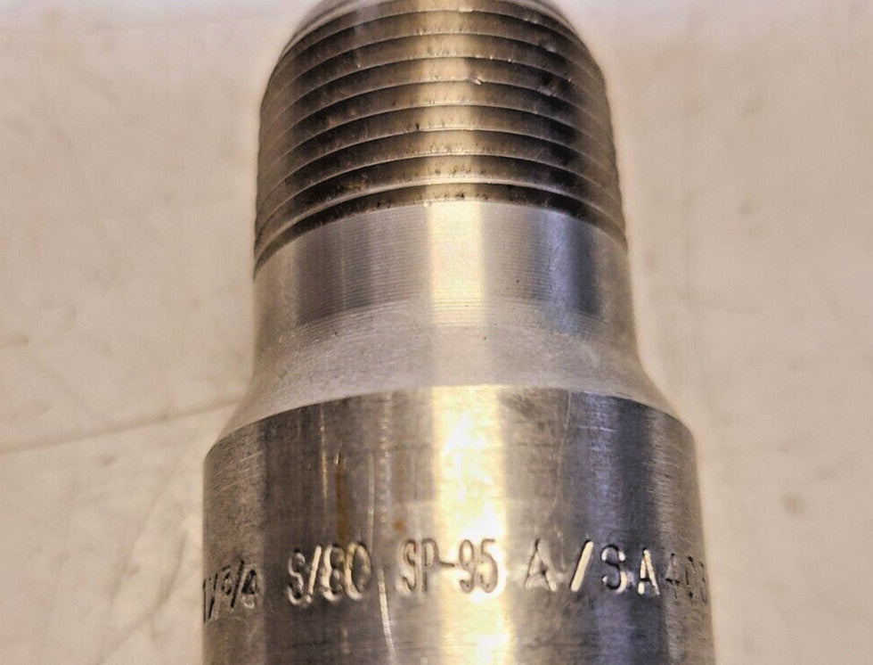 2 Quantity of Steel Heavy Swage Nipples 1 x 3/4 | S/80 SP-95 | 08037 (2 Qty)