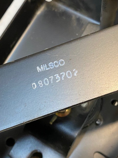 Milsco 08073702 Seat Swivel Bass | 17" Tall 15-3/4" Wide 13-1/2" Deep