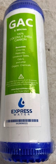 Express Water Granular Activated Carbon Replacement Filter FLTGAC0501