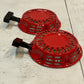 2 Pack of Red Lawn Mower Recoil Starter Assy 6-3/4" Dia 1-1/2" Height (2 Qty)