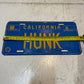 California Hunk License Plate RCA Columbia Pictures Home Video 32523