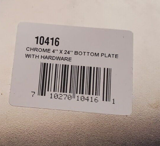 Chrome 4"x24" Bottom Plate 10416