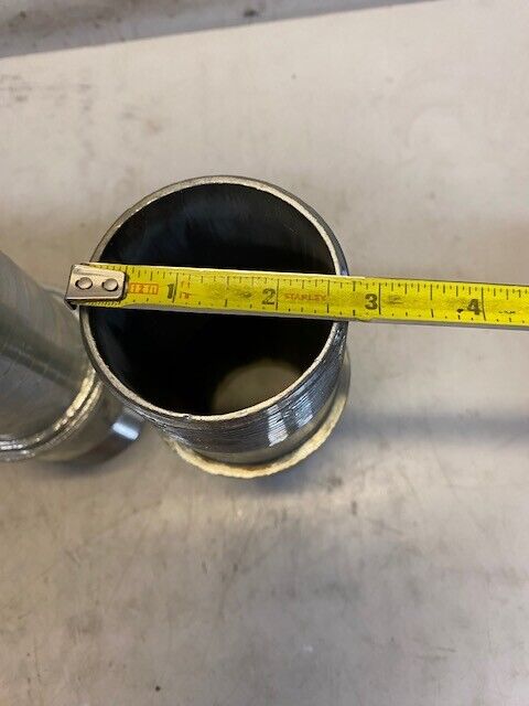 6 Quantity of 7" Plated-Steel Threaded Combination Nipples 7" H 58mm W (6 Qty)