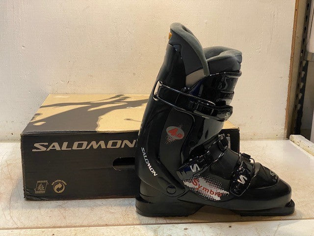 Salomon Symbio 4.0 Size 28.5 US 10 1/2 Black Ski Boots Flex 40 S