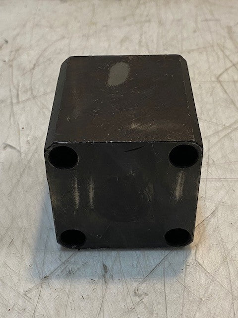 Hydraulic Block Cylinder 2-5/8" x 2-1/4" 16mm Thread 11mm Side Holes