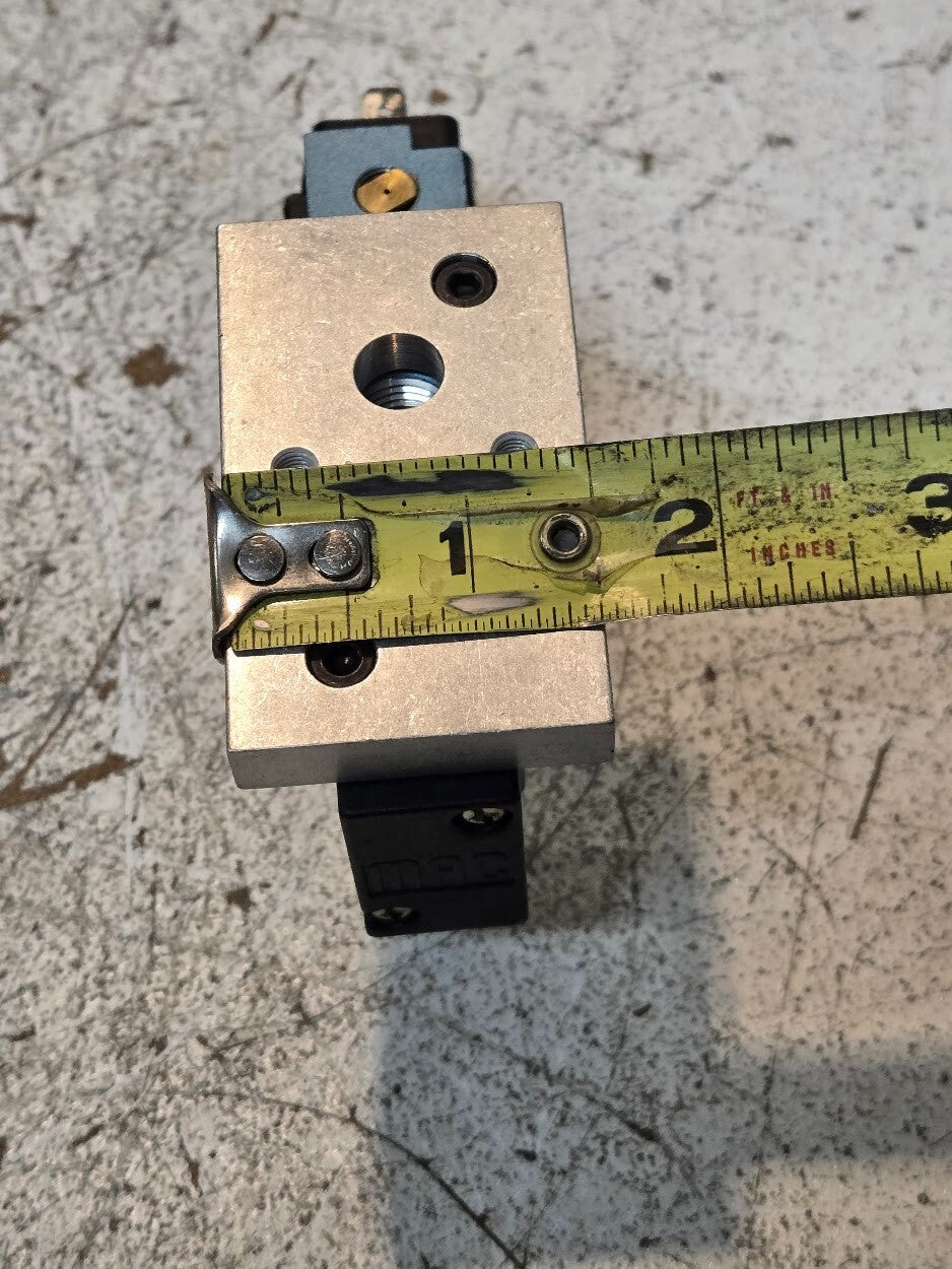 MAC Valves 411A-BOA-DM-DDAJ-1JM with Manifold Block and Solenoid DMB-DDAJ-1JM