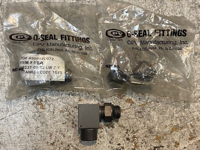 3 Quantity of CPV O-Seal Fittings H823T-06-T2-LW-Z-T | 4500120072 (3 Quantity)