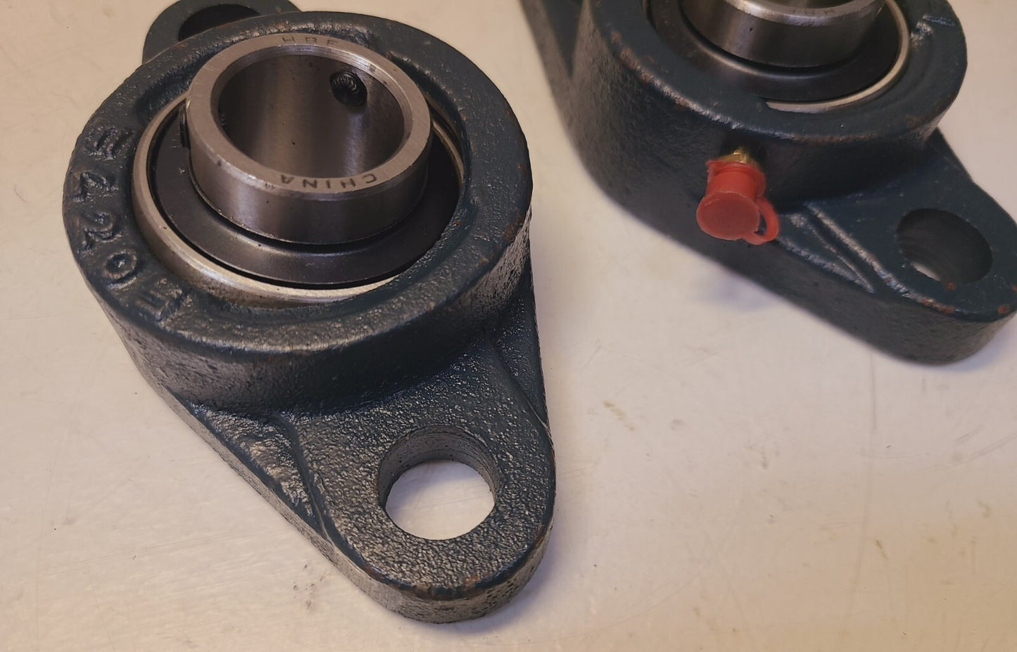 2 Quantity of HBF 2-Bolt Flange Bearings 1" FL205 | UC205-16 (2 Qty)